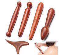 4 pezzi massaggiatore in legno, massaggiatore triangolare, punto trigger massaggiatore piede in legno, massaggiatore per agopuntura, penna per agopuntura, penna per agopressione per spalle e gambe