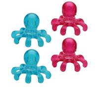 4 Pezzi Massaggiatore Scalpore Manuale Portatile in Plastico | Texture senza Giunte, Impugnatura Liscia, per Viaggio e Spa Domestica, Adatto a Mani e Viso