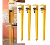 4 pezzi metallo Furniture Legs 70 cm Screw On Table Clamp Legs for DIY Coffee Table and Dining Desk Adjustable Desk Legs with Floor Protectors Modern Metal Desk Legs (colore)