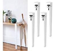 4 pezzi metallo tavolo Legs Furniture Legs Screw On Desk morsetto Legs 70 cm regolabile F Shape Dining Desk Legs DIY Coffee Table Legs Floor Protectors Included