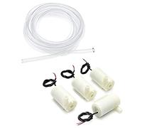 4 Pezzi Micro sottoposto Mini Water Pump DC 3V 5V con 3 metri Clear Vinyl Tubing Set Motor Pump a Basso Rumore Nuove Pompe d'acqua per l'impianto di Pescheria