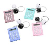 4 Pezzi Mini Calcolatrice Tascabile, Calcolo Percentuale, Plastica | Formato Piccolo e Leggero, Operazioni Base a 4 Funzioni, Design Biscotto, Facile da Portare Colore Casuale