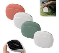 4 Pezzi Mini Custodia per Auricolari Set, Custodia Protettiva in Silicone per Cuffie, Organizer per Auricolari Multifunzionale per Auricolari Wired, Cavo USB, Piccoli Oggetti