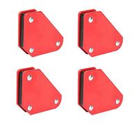 4 Pezzi Mini Magnete Saldatur, Posizionatore Frecce Saldatore, Supporto per Saldatore Magnetico, per Saldatura Fissa (Rosso)