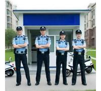 4 pezzi miniatura di agente di polizia della comunità, persone in uniforme,