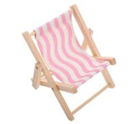 4 Pezzi Miniatura Spiaggia In Legno Pieghevole Per Telefono