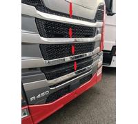 4 pezzi modanature 3D in acciaio inox griglia anteriore per Scania S/R/G Next...