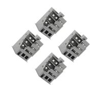 4 Pezzi Modello di Edificio in Miniatura Danneggiato 1: 144 in Plastica | Muri Frantumati, Texture Sbriciolate, Aspetto di Rovina, per Plastici Ferroviari e Miniature da Gioco