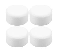4 Pezzi Modello Torta Rotondo in Schiuma Bianca Riutilizzabile | Base Liscia per Fondant e Fiori Artificiali, Adatta a Feste, Progetti Creativi e Prove di Decorazione