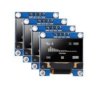 4 Pezzi Modulo Display OLED da 0,96 Pollici SSD1306 128x64 I2C IIC Scheda Schermo Autoluminosa Bianca per per Raspberry Pi