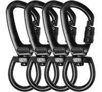 4 Pezzi Moschettoni Girevoli Clip Girevoli per Cani Moschettone Girevole Doppio