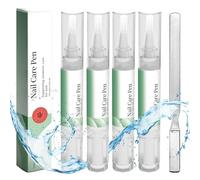 4 Pezzi Nail Care Pen, con Lima Unghie, Penna per la Cura Delle Unghie, Arricchito con Mandorle Dolci, Semi di Jojoba, Cocco e Olio d'Oliva