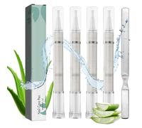 4 Pezzi Nail Care Pen, con Lima Unghie, Penna per la Cura Delle Unghie, Contiene Olio dell'Albero del tè, Vitamina E, Aloe Vera e Altri ingredienti Naturali
