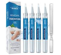 4 Pezzi Nail Care Pen, con Lima Unghie, Penna per la Cura Delle Unghie, Ricco di Ingredienti Naturali Come Burro di Karité, Olio di Chiodi di Garofano, Estratto di Timo, Vitamina E, Olio di Eucalipto