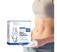 4 Pezzi Nano Microneedle Toppa, Cerotto Dimagrante Nano con Microaghi, Patch Corpo Modellante, Cerotti Brucia Grassi Addome e Girovita, Lunga Durata, Naturale, Traspirante, Uomo Donna