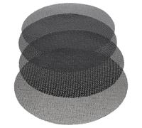 4 Pezzi Nero Tappetino per Friggitrice ad Aria in Silicone Riutilizzabile | Rivestimento Antiaderente, Superficie Liscia in Fibra di Vetro, Mantiene la Forma, per Cucina Domestica
