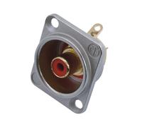 4 pezzi - NEUTRIK Presa RCA da Incasso Rossa - Connettore Audio Professionale