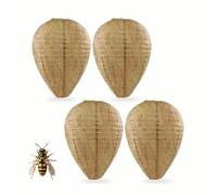 4 Pezzi Nido di Vespe Trappola Vespe e Calabroni Protesi per Nidi di Anti Vespes Antivento e Antipioggia Trappola Calabroni Adatte per Balconi Frutteti e Giardini