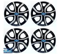 4 Pezzi Nuovo Copri Mozzi Ruota In Plastica Argento Nero 14 16" Per Tata Altroz