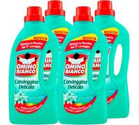 4 Pezzi Omino Bianco - Candeggina Delicata, Tecnologia Anti Odor,Igienizza