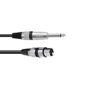 4 pezzi - OMNITRONIC Cavo Adattatore Audio XLR Femmina a Jack Mono 6,3 mm - 2 m