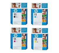 4 Pezzi Originali Testine di Stampa HP DesignJet 110 500 800 11 C4810A-C4813A