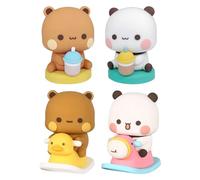 4 Pezzi Ornamenti Per Animali Da Cartone Animato, Ornamenti Divertenti, Ornamenti Desktop Carini, Giocattoli Per Bambini E Ornamenti Per Auto.