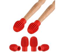 4 pezzi/pacco Drum Mute Drum Dampener Silicone Drumstick Silents Practice Tip Percussions Mute Protector Sostituzioni Bacchette Pratica Aids