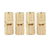4 pezzi/pacco ottone nascosto - cerniera a barile cerniera invisibile nascosta cerniera mobili cerniere per porta di legno fai da te scatole regalo scatola di gioielli artigianali oro, angolo di ape