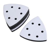 4 pezzi pad di interfaccia morbida a gancio 93mm 6 fori triangolari levigatura fibbia spugna cuscino per levigatrici resistenti agli urti riduzione del rumore