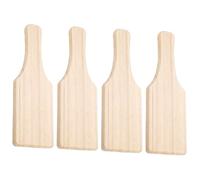 4 Pezzi Pala in Legno per Argilla, Strumento per Scultura e Texture | Superficie Liscia e Ben Lucidata, Pulizia Semplice, per Studenti di Ceramica e Laboratori di Argilla