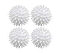 4 Pezzi Palla For Asciugatrice Riutilizzabile In PVC For Bucato For Lavatrice Asciugatura Ammorbidente For La Casa Vestire Strumento Di Pulizia Accessrices Pulizia Ad Alta Efficienza(4Pcs White)