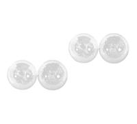 4 pezzi Palline Massaggio in Vetro 4x4x4cm per Mani e Dita, lisce | Decorative da Tavolo, per Studenti e Anziani, Rilascio Tensione Muscolare, Casa e Comodino