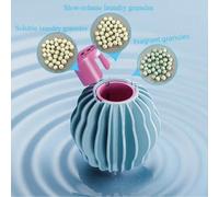 4 pezzi Palline per lavatrice e asciugatrice, distributore di palline ammorbidente, strumento di pulizia riutilizzabile e ricaricabile per lavatrice, anti-aggrovigliamento e anti-sbiadimento, palline