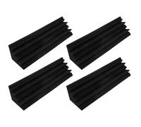 4 pezzi pannelli acustici studio acustico in schiuma fonoassorbente trattamento bass trap angolari cunei 12x12x48 cm