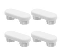 4 Pezzi Paracolpi per Sedile Wc in Plastico Bianco, 1.65x0.7 X 0.5 | Coperchio Wc, Bagno, Design Versatile Fissaggio Sicuro e Stabilizzazione del Sedile