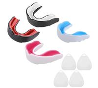 4 Pezzi Paradenti Sportivi con Custodia, Set Paradenti per Bambini, Paradenti Professionale, Paradenti Boxe, per Tutti Gli Sport, tra Cui Rugby, MMA, Hockey, Judo Arti Marziali e Boxe