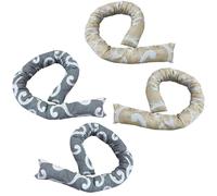 4 Pezzi Parafreddo Sottoporta Damascato Porta e Finestre 120cm Paraspifferi