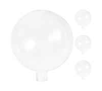 4 Pezzi Paralume Globo in Vetro Trasparente, Sfera Moderna | Design Sferico Post Moderno, Apertura G4 da 11mm, Facile Montaggio, per Soffitto e Tavolo