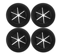 4 Pezzi Passacavi in Gomma Nero a Doppio Lato Chiusura a Clip | Casa e Ufficio, Design Flessibile, Installazione Semplice, Protezione del Cavo, Resistente All'acqua