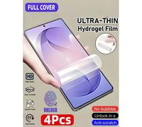 4 pezzi Pellicola idrogel ad alta trasparenza anti-esplosione anti-graffio per protezione schermo telefono, compatibile con Samsung Galaxy S26 S25 S24 S23 S22 A57 A56 A07 A16/ 14T 17T 15T Poco M7 Note