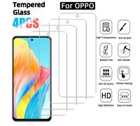 4 pezzi Pellicola protettiva in vetro temperato ad alta definizione, compatibile con la serie OPPO, anti-graffio, superficie liscia, anti-impronta, facile da installare, regalo per compleanni, famigli
