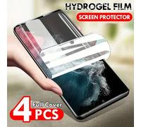 4 pezzi Pellicola protettiva per schermo in idrogel morbido a copertura totale, compatibile con Samsung Galaxy S26 S25 Edge S24 S23 S22 S21 S20 Ultra Plus FE S10 Plus Note 20 10 Ultra Plus Note 9, com