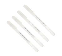 4 Pezzi Penna Colla Stick Bianca, Punta 1mm, Resina e Acqua | Penna Trasparente Luce UV, Uso Sicuro per Mani Piccole, per Maestre e Artigiani, Sagome e Stencil