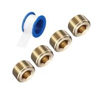 4 pezzi per 1/2 PT Tappo Filettatura Maschio con Esagono Interno