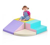 4 pezzi per bambini blocchi da arrampicata in schiuma copertura in pelle giocattolo per lo sviluppo dei bambini gioco palestra parco giochi al coperto compleanno regalo di Natale