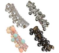 4 pezzi per capelli a spirale, nessun danno morbido elastico cravatte per capelli elastici, bobine a spirale colorate per spessi accessori per paleili per le donne Accessori perle perle