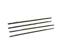4 Pezzi Per Civic Sedan EK4 1996 1997 1998 Auto Modanatura Esterna Guarnizione 1 Kit 72450-S04-003 101cm 93cm Protezione nera per rivestimento porta