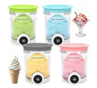 4 pezzi per contenitore Ninja Swirl Creami da 480 ml - Compatibile con Ninja Creami NC701 & NC700 Series Gelatiere - Senza BPA lavabile in lavastoviglie