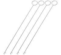 4 pezzi per cucire loop tornitore gancio lungo anello tornitore strumento gancio per ago con fermo per cinture in tessuto strisce lingua uncinetto strumento fai da te accessori per maglieria 26,5 cm